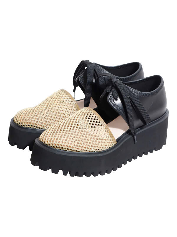 【ALL BLACK】メッシュドレスシューズ