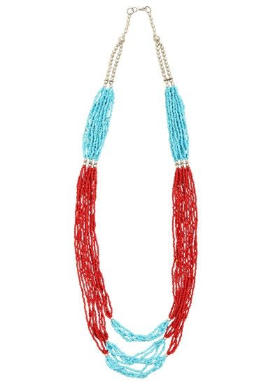 エスニックロングビーズネックレス | COQULE Online Shop