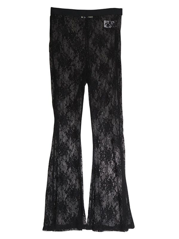 レースフレアレギンスパンツ | COQULE Online Shop