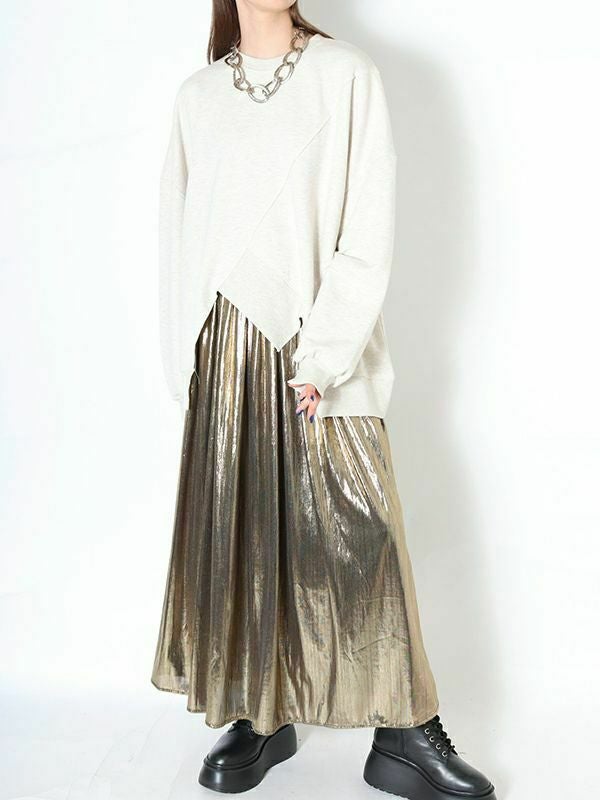 アシメヘムスウェット | COQULE Online Shop