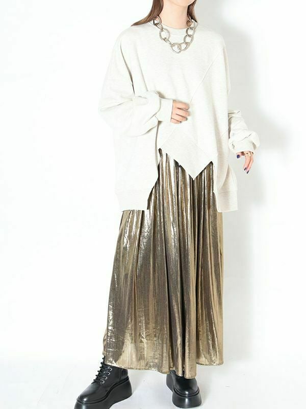 アシメヘムスウェット | COQULE Online Shop