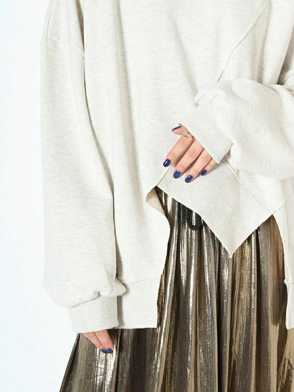 アシメヘムスウェット | COQULE Online Shop