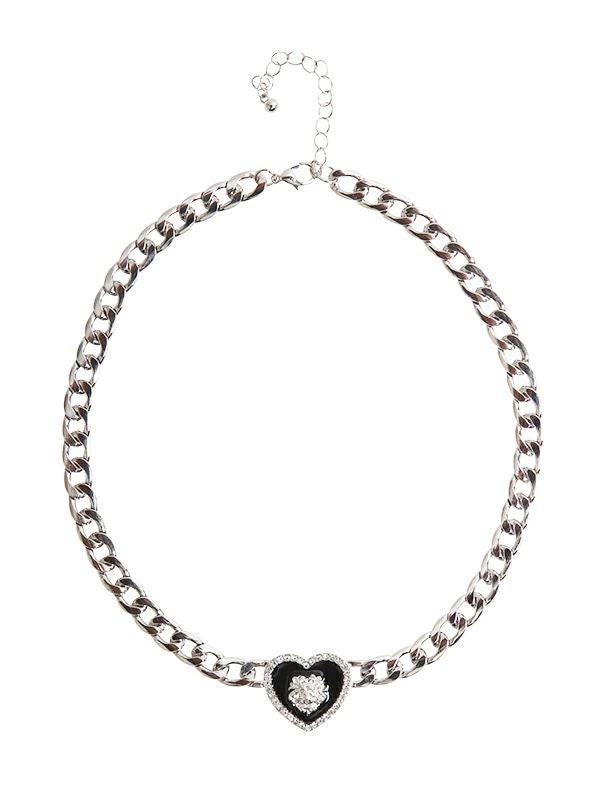 ハートチャームチェーンネックレス | COQULE Online Shop