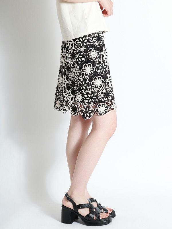 クロシェ編みミニスカート | COQULE Online Shop