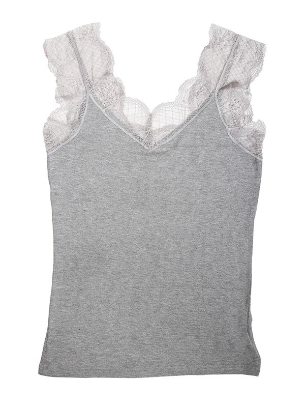レースVラインタンクトップ | COQULE Online Shop