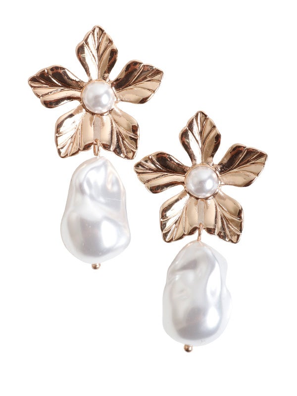 フラワーパールビーズピアス | COQULE Online Shop
