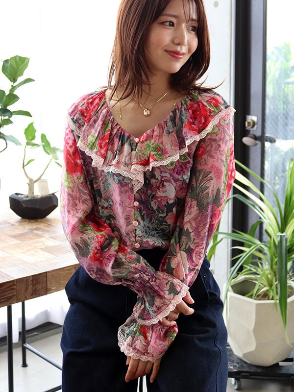 NUMPH】花柄フリルブラウス | COQULE Online Shop