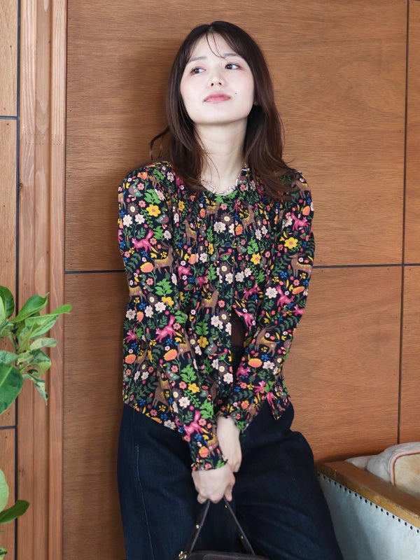SUGARHILL】花柄プリントブラウス | COQULE Online Shop