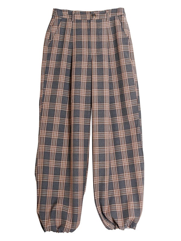 NUMPH】チェック柄ワイドパンツ | COQULE Online Shop
